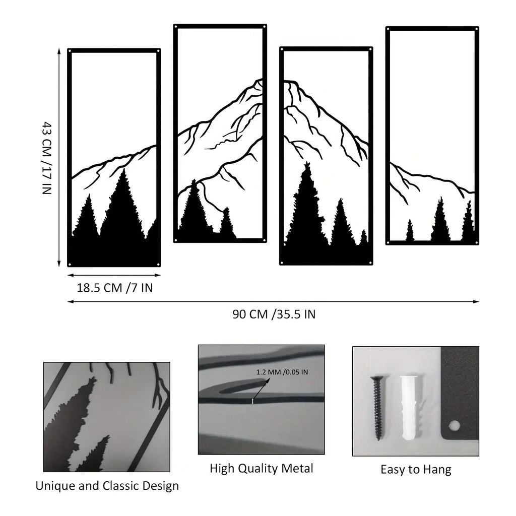 Mountain Peak Wall Art — Allyours Closet (view 5)
