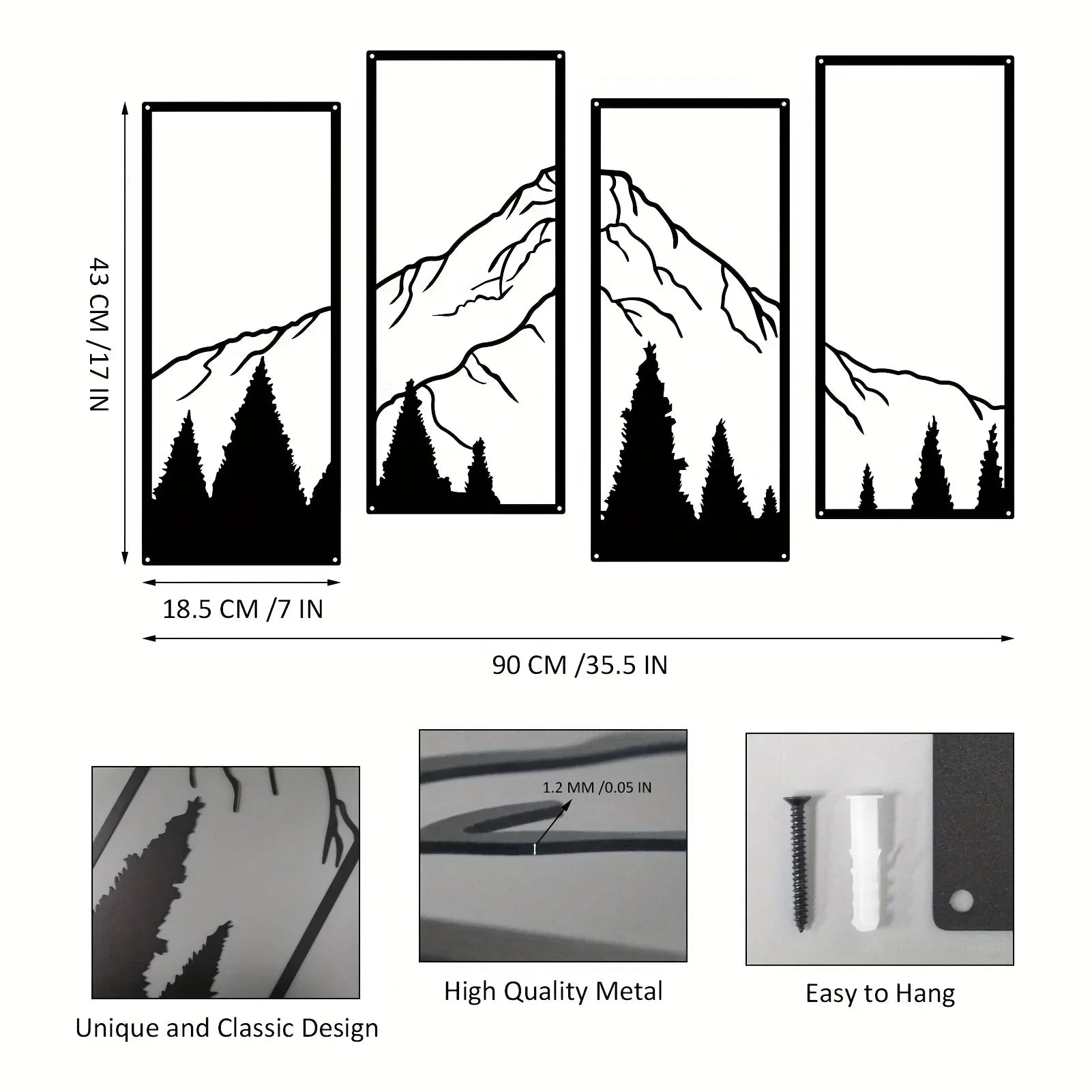 Mountain Peak Wall Art — Allyours Closet (view 5)