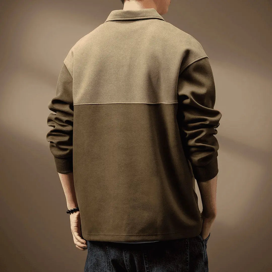 Arlo Prime Long-Sleeve Polo Shirt — Allyours Closet (view 2)