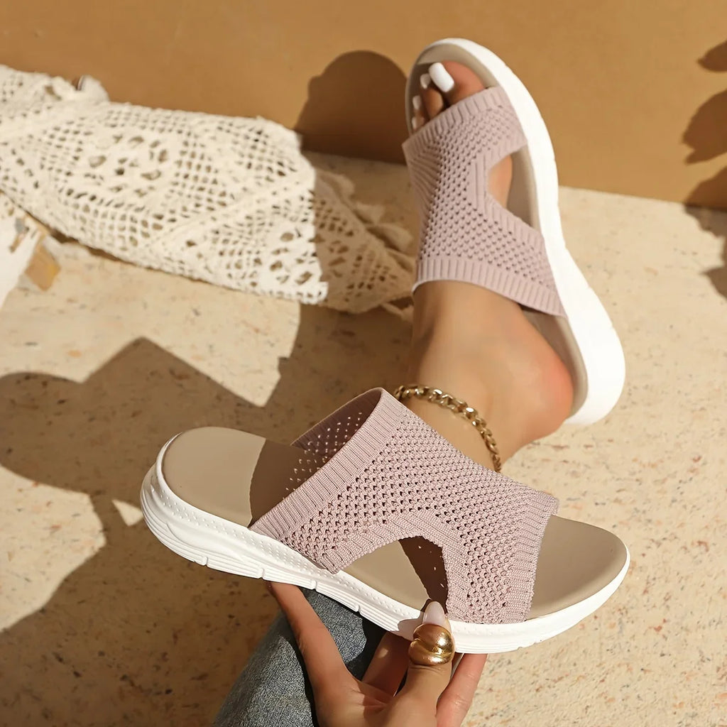 Positano Orthopedic Knit Sandals — Allyours Closet (view 5)