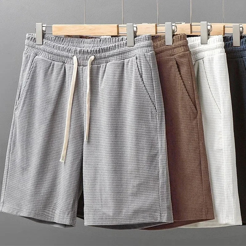 Crest Waffle Knit Shorts — Allyours Closet