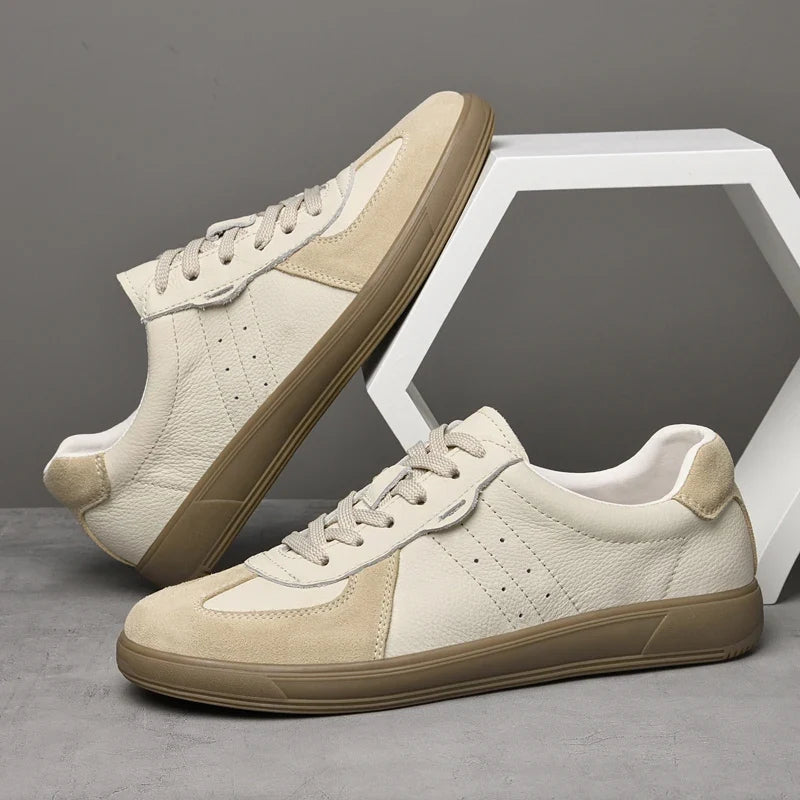Emilio Leather Sneakers — Allyours Closet (view 2)