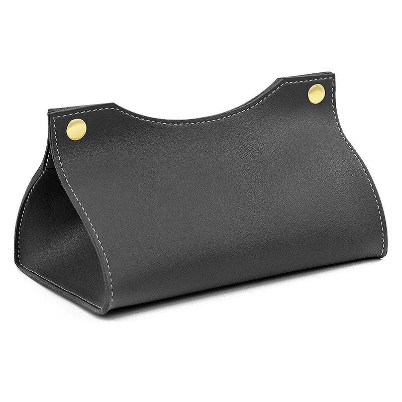 Luxe Leather Tissue Box Cover — Allyours Closet (view 8)