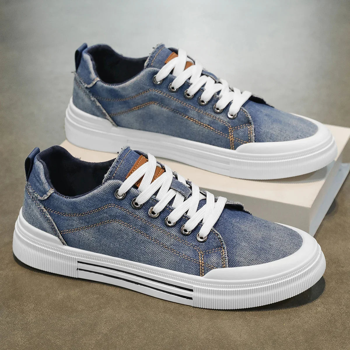 Brooks Denim Sneakers — Allyours Closet