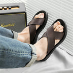 Viento Leather Sandals — Allyours Closet (view 4)
