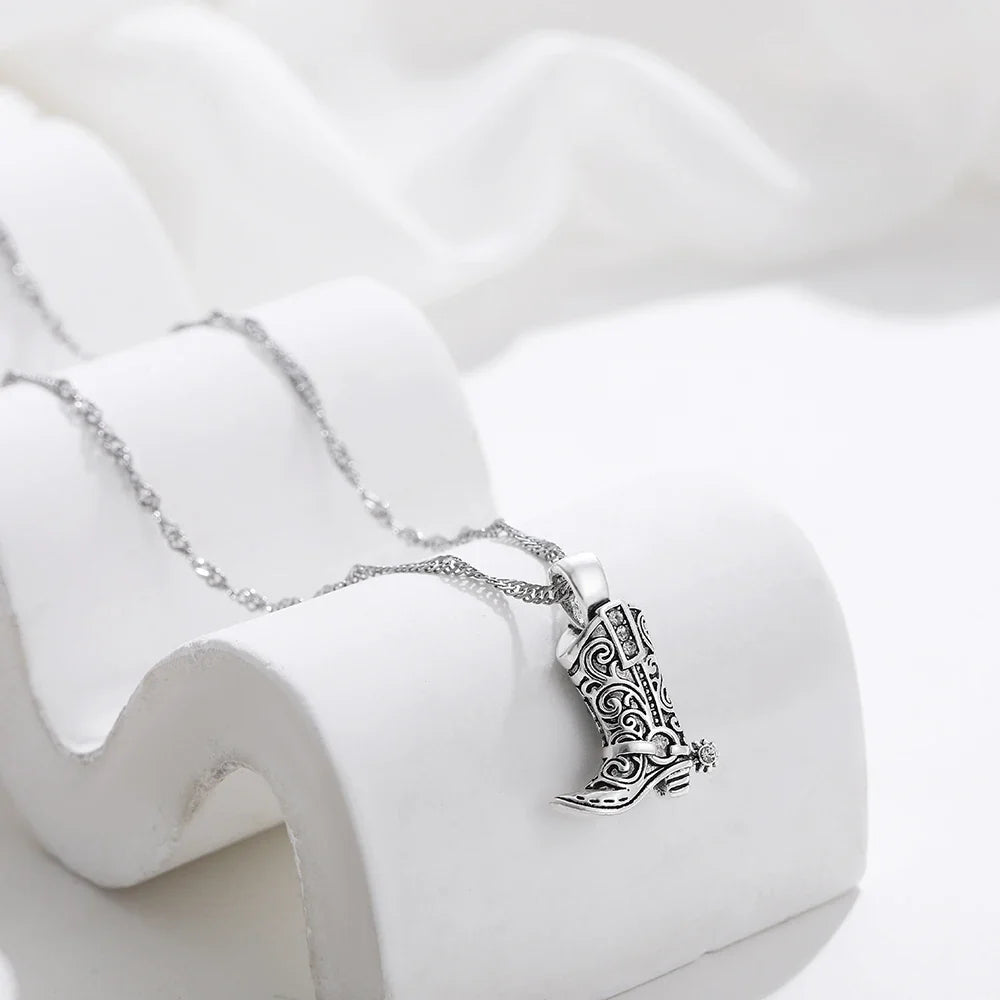 Cowgirl Boot Necklace — Allyours Closet (view 3)