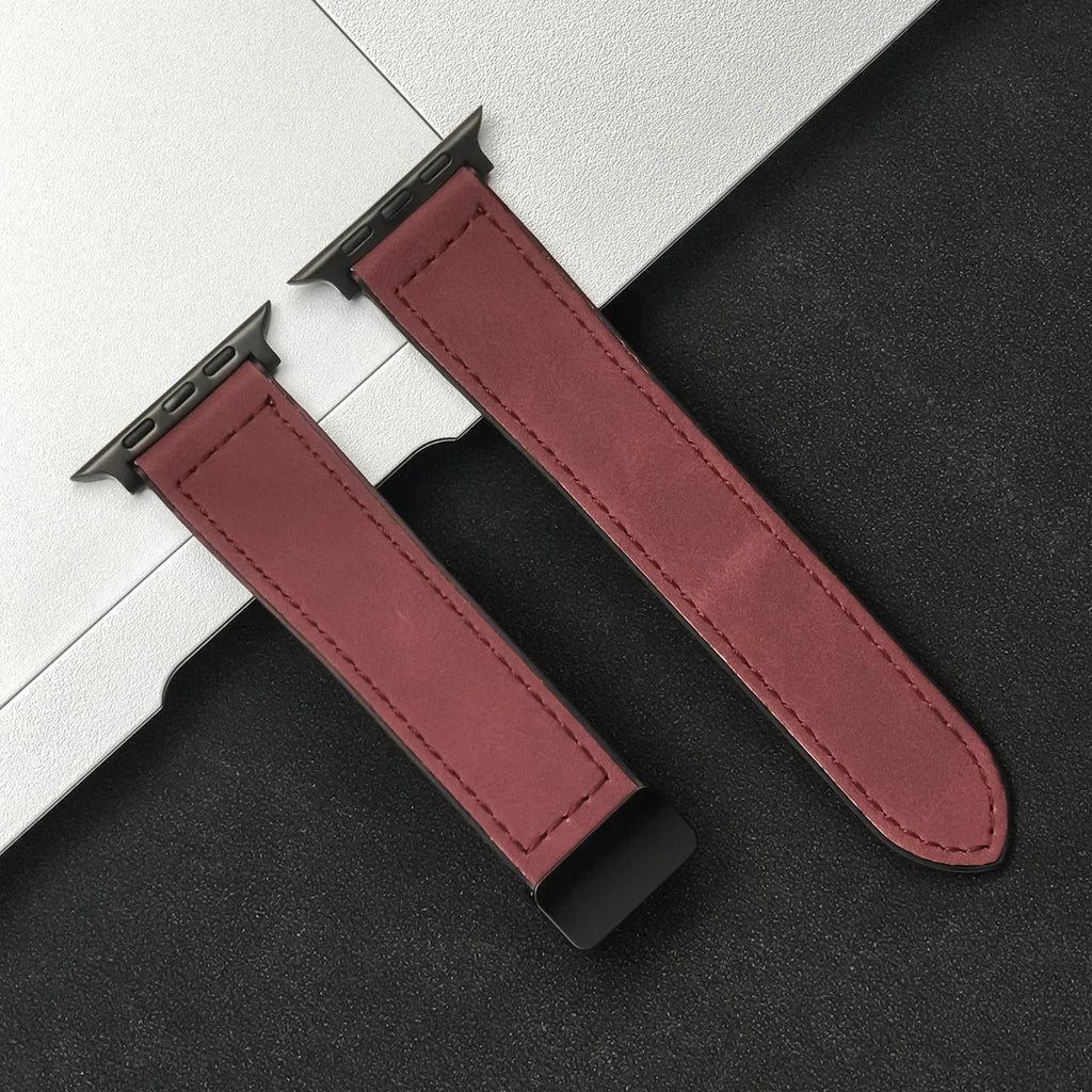 Orion Leather Apple Watch Band — Allyours Closet (view 5)