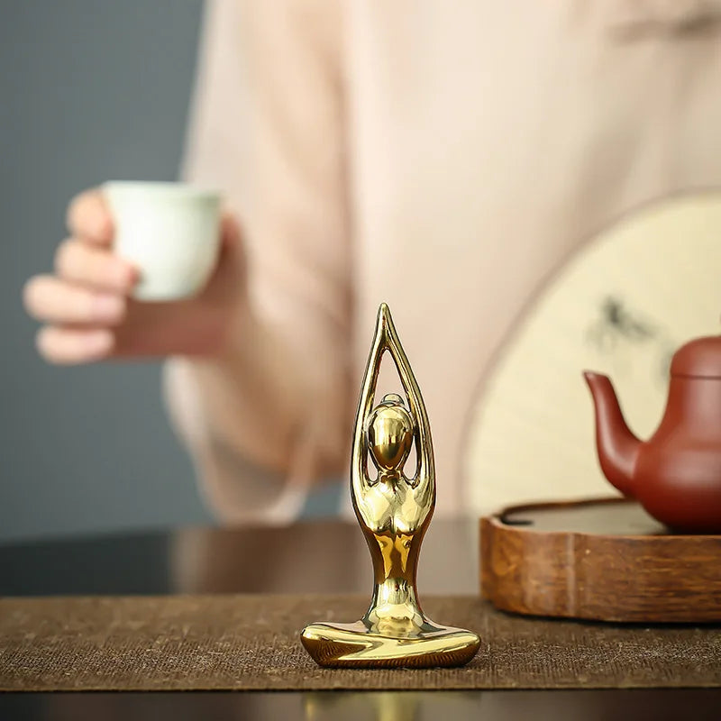 Zen Pose Ceramic Figurines — Allyours Closet (view 5)