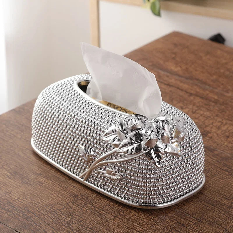 Rosetta Bloom Tissue Box Holder — Allyours Closet (view 3)