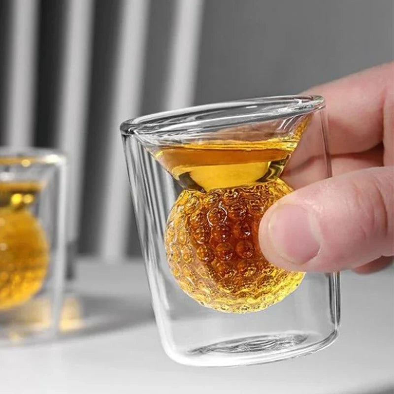 Golf Ball Shot Glass — Allyours Closet (view 3)