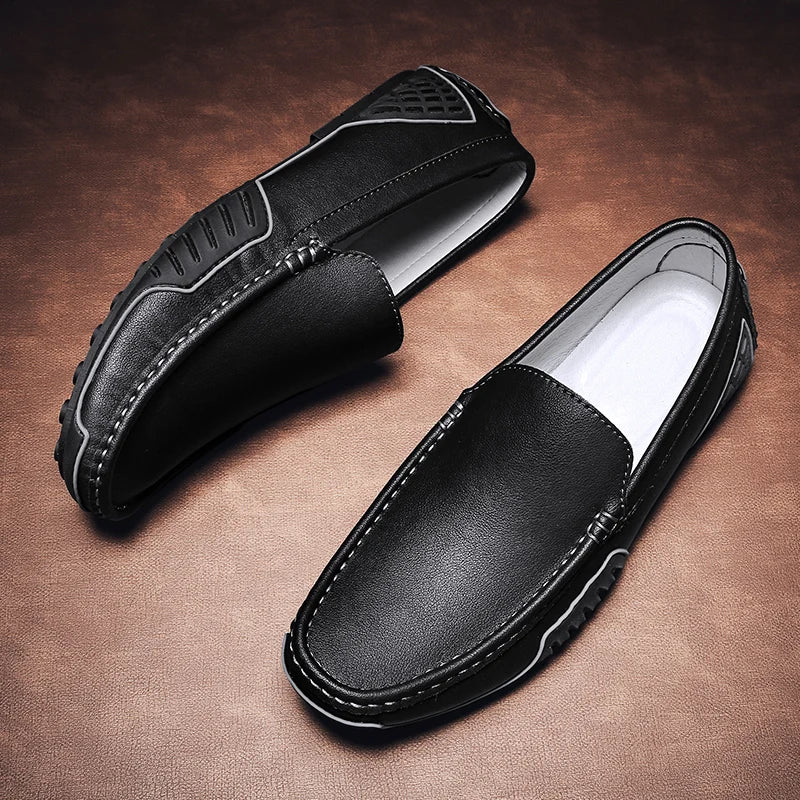 Iman Marco Leather Loafers — Allyours Closet (view 7)