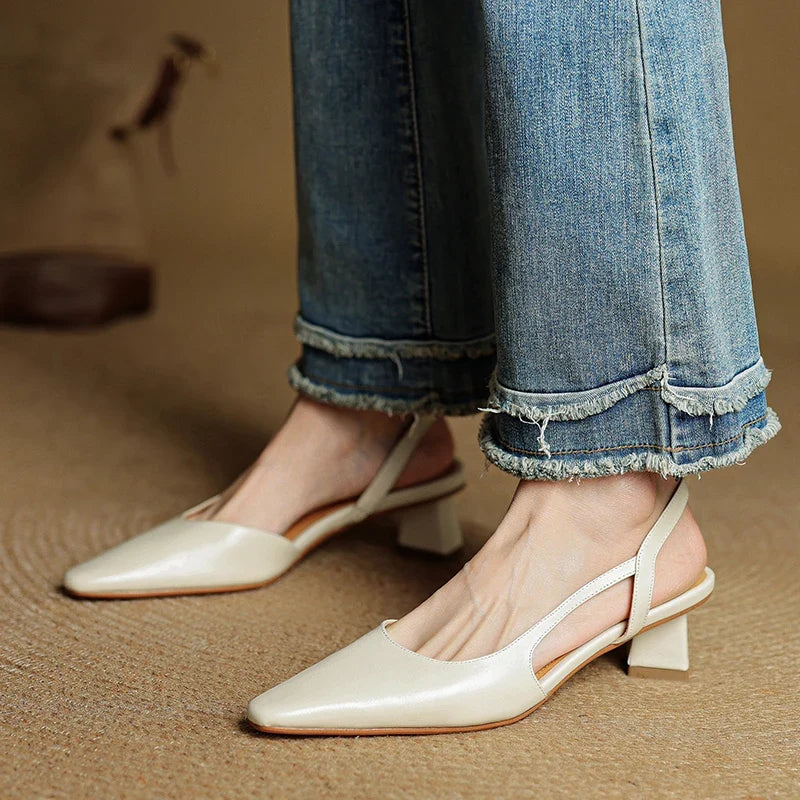 Camille Genuine Leather Heels — Allyours Closet (view 11)
