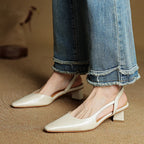 Camille Genuine Leather Heels — Allyours Closet (view 11)