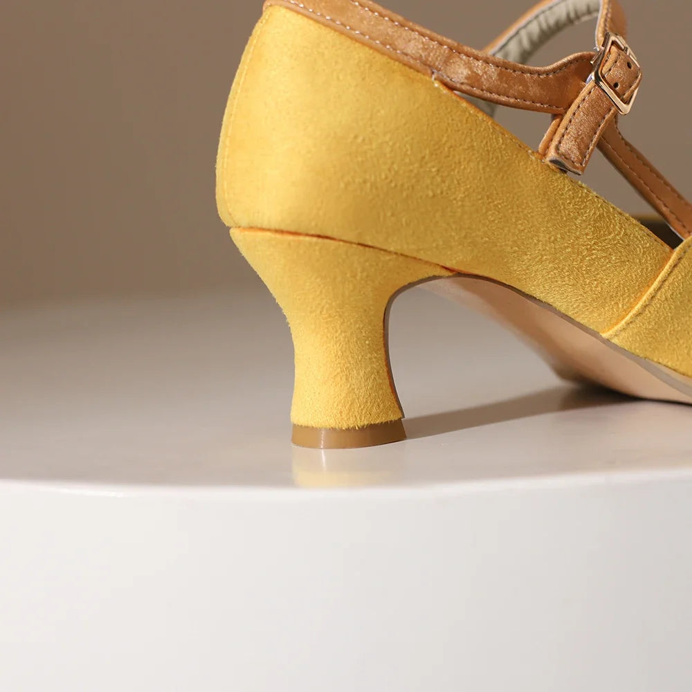 Eleanor Suede Heels — Allyours Closet (view 5)