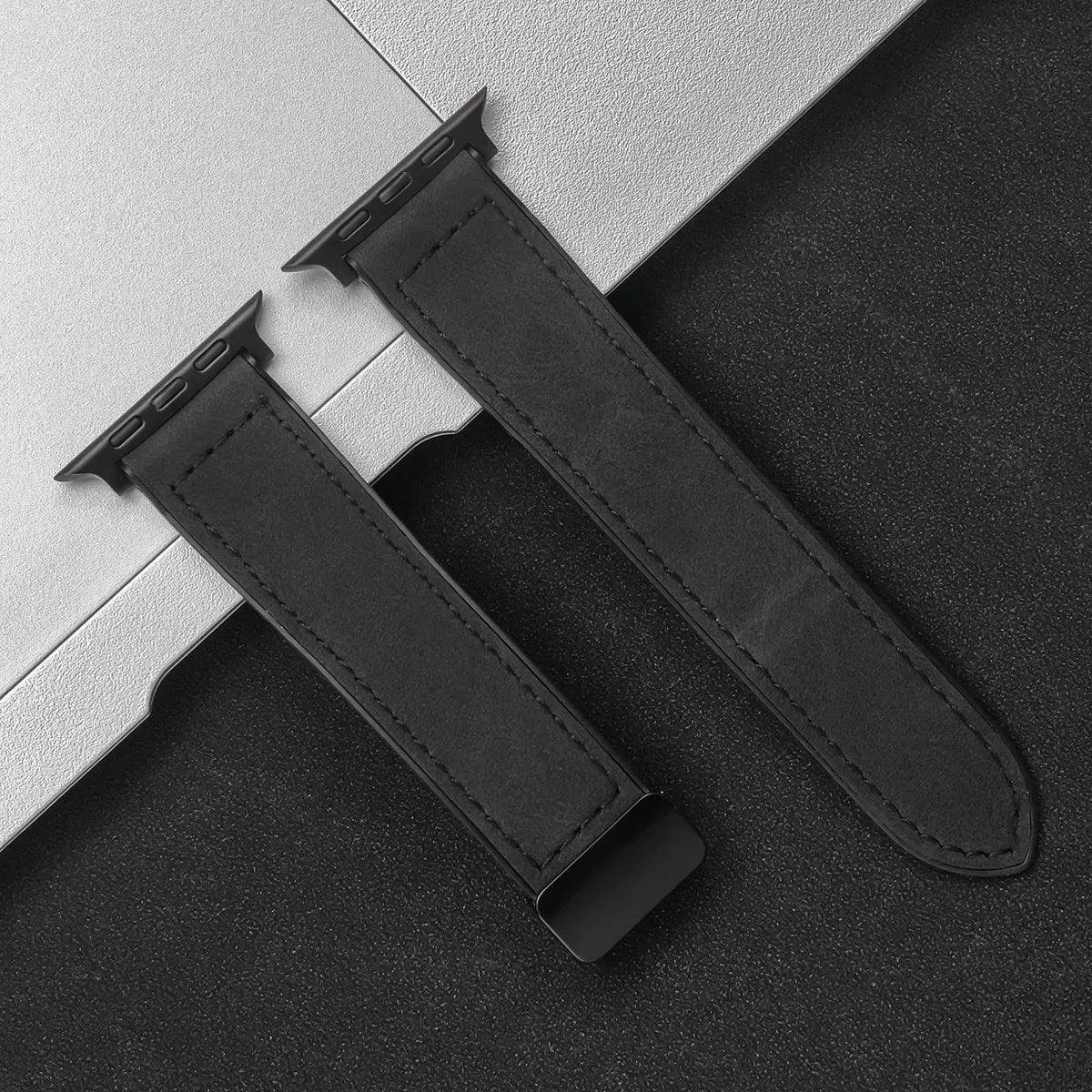 Orion Leather Apple Watch Band — Allyours Closet (view 7)