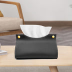 Luxe Leather Tissue Box Cover — Allyours Closet (view 5)
