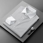 Elliot Pinstripe Dress Shirt — Allyours Closet (view 2)