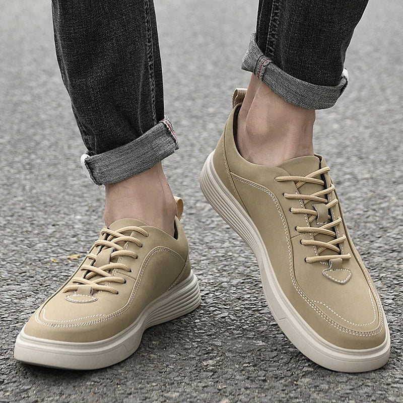 Vincenzo Leather Sneakers — Allyours Closet (view 5)