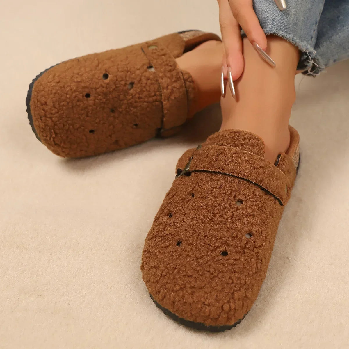 Solace Fleece Clogs — Allyours Closet (view 10)