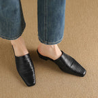 Sorrento Genuine Leather Mules — Allyours Closet (view 12)