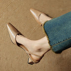 Camille Genuine Leather Heels — Allyours Closet (view 9)