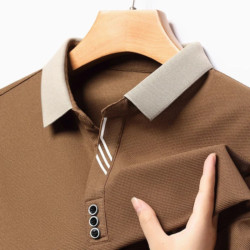 Portofino Long-Sleeve Polo Shirt — Allyours Closet (view 12)