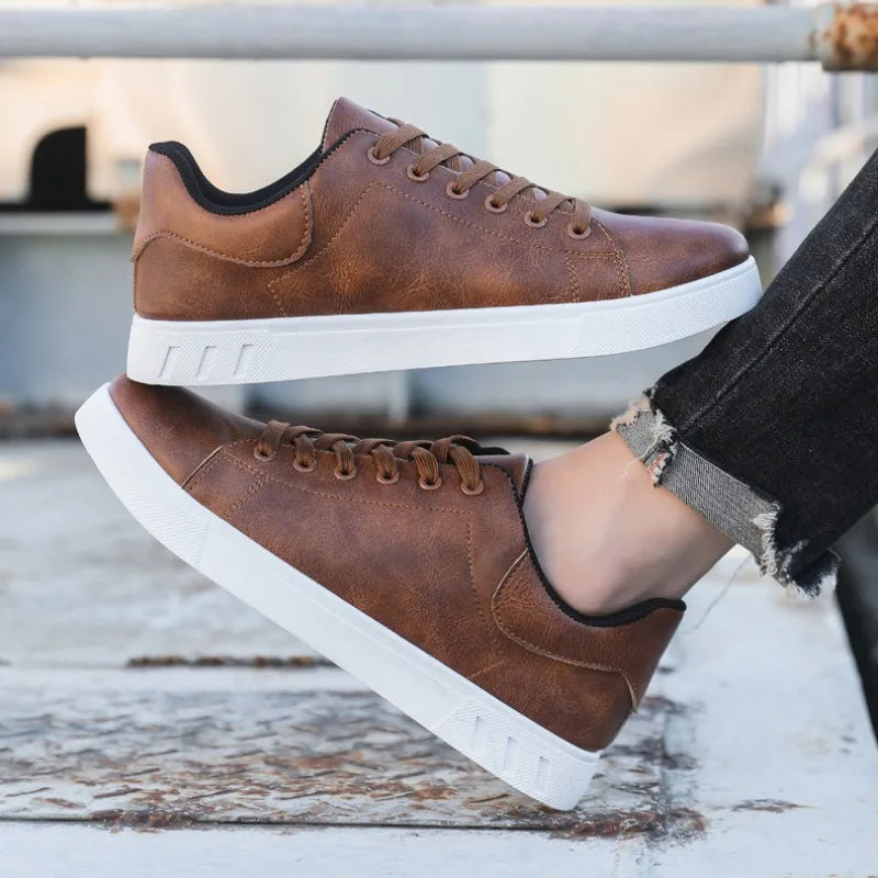 Bastien Leather Sneakers — Allyours Closet (view 6)