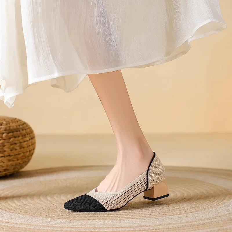 Ardena Knit Heels — Allyours Closet (view 12)