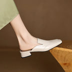 Bellesa Leather Mules — Allyours Closet (view 10)