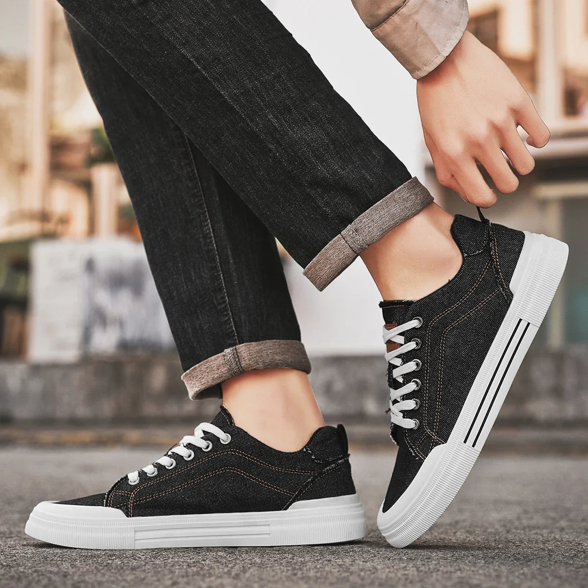 Brooks Denim Sneakers — Allyours Closet (view 5)