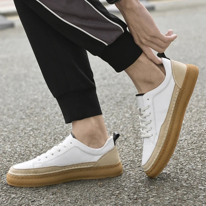 Metro Drift Leather Sneakers — Allyours Closet (view 5)