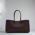 Daria Woven Leather Handbag — Allyours Closet