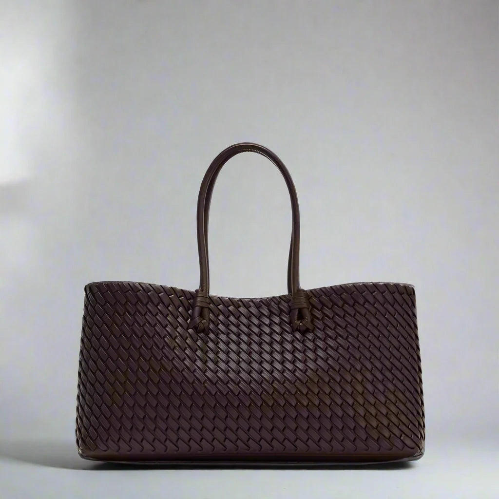Daria Woven Leather Handbag — Allyours Closet
