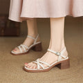 Delainey Leather Sandals — Allyours Closet