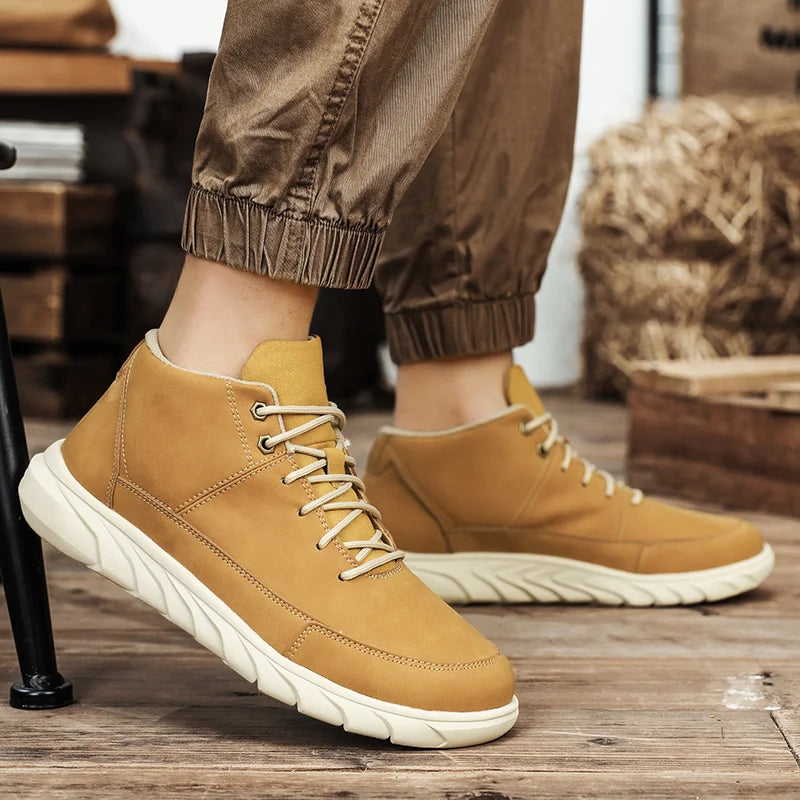 Expedition High-Top Leather Sneakers — Allyours Closet (view 7)