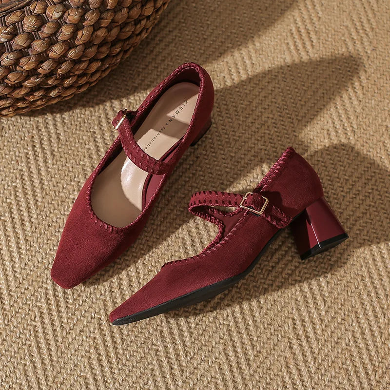Capri Suede Heels — Allyours Closet (view 5)