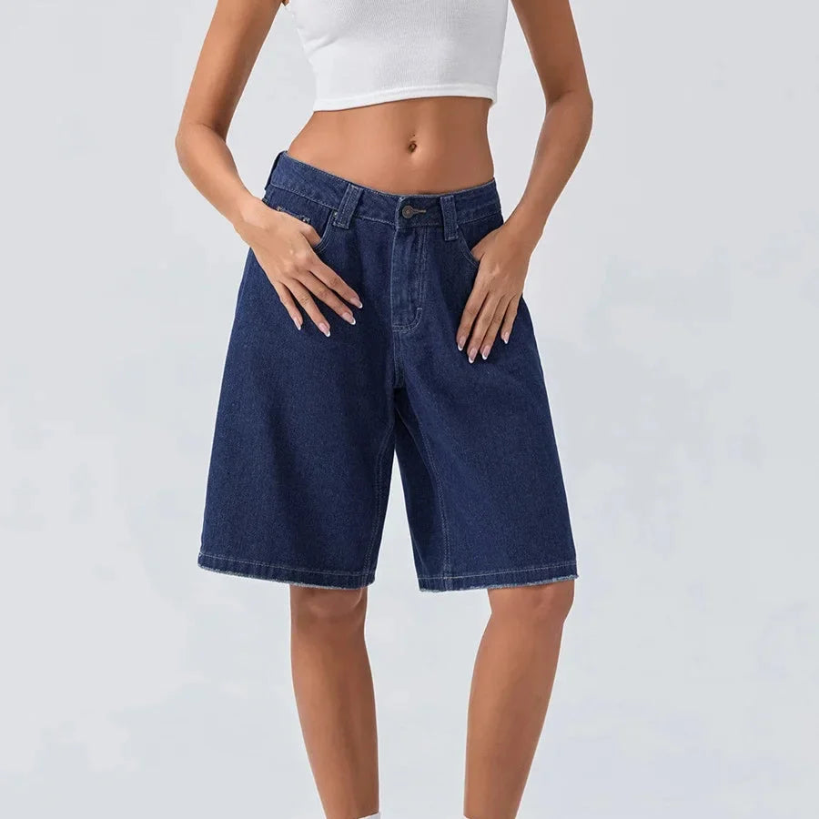90's Low Rise Jean Shorts — Allyours Closet (view 7)