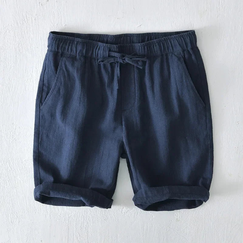 Marston Linen Blend Shorts — Allyours Closet (view 5)