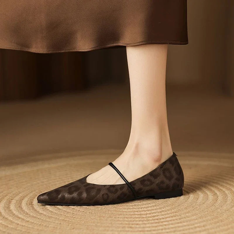 Calista Leather Flats — Allyours Closet (view 5)