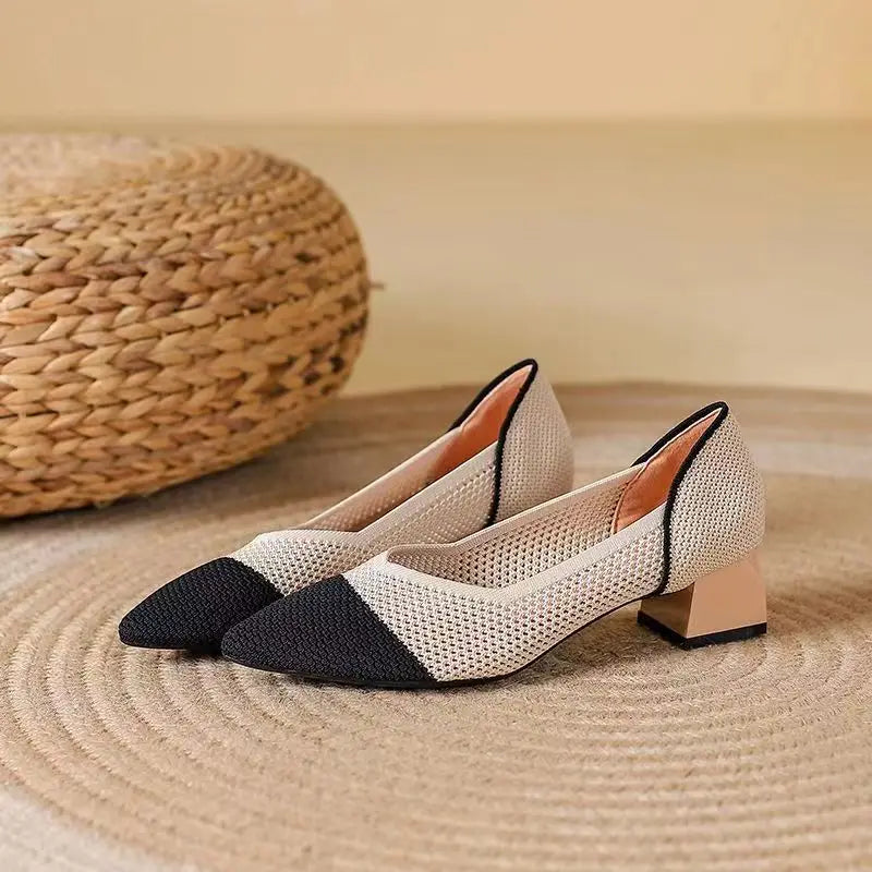 Ardena Knit Heels — Allyours Closet (view 5)