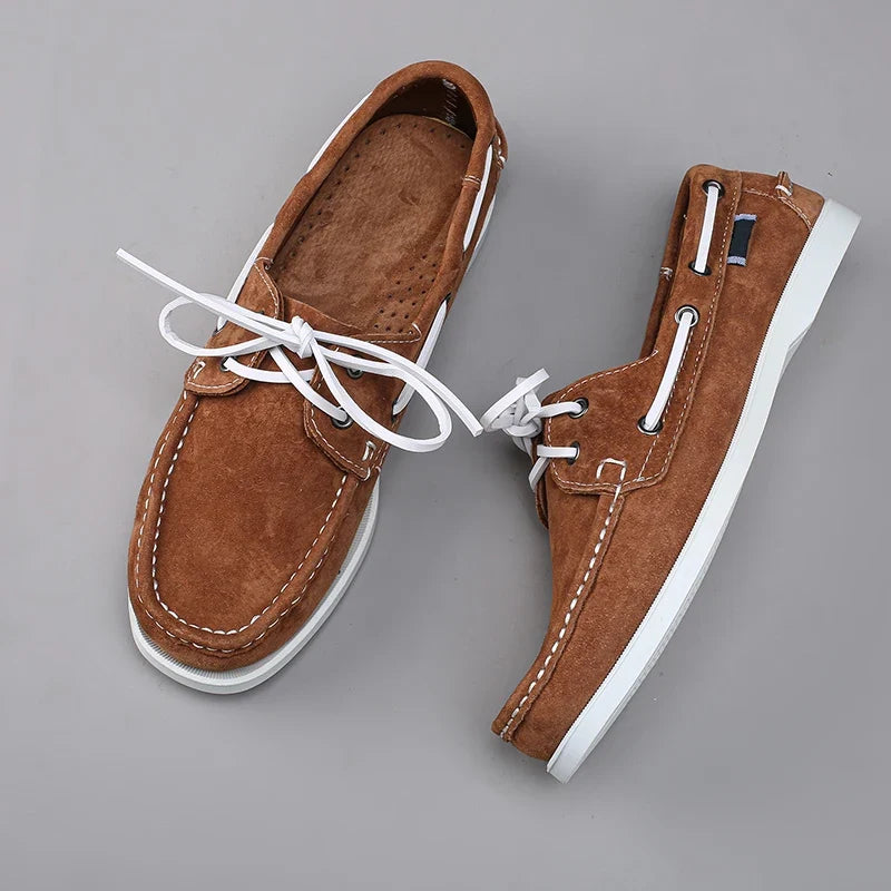 Cape Suede Boat Shoes — Allyours Closet (view 4)