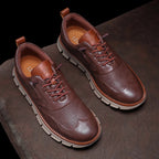 Crest Leather Sneakers — Allyours Closet (view 5)