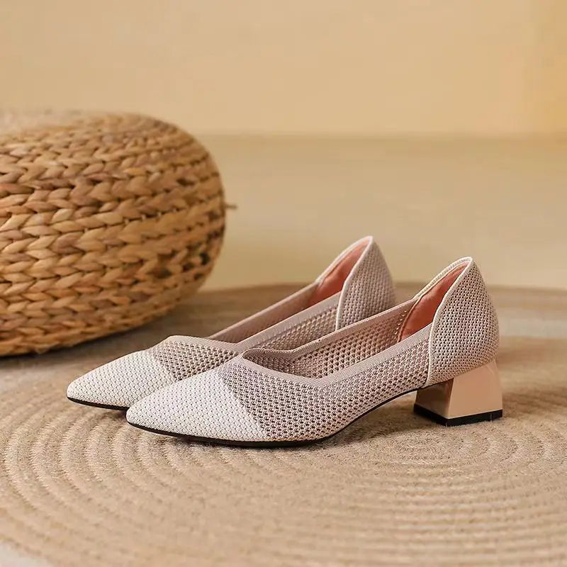 Ardena Knit Heels — Allyours Closet (view 3)