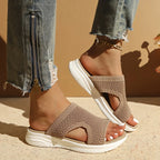 Positano Orthopedic Knit Sandals — Allyours Closet