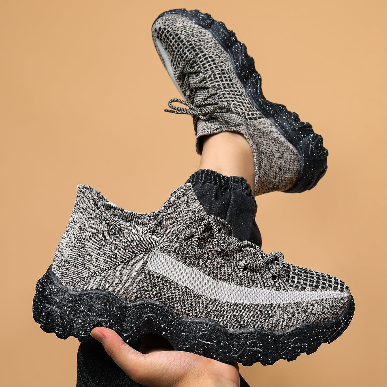 Drifter Knit Sneakers — Allyours Closet (view 12)