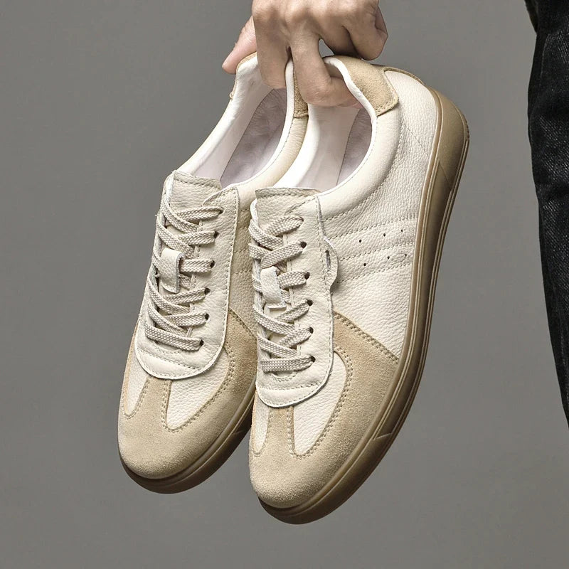 Emilio Leather Sneakers — Allyours Closet (view 3)
