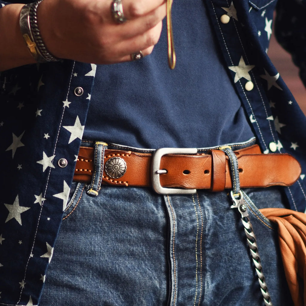Frontier Cowhide Belt — Allyours Closet (view 9)