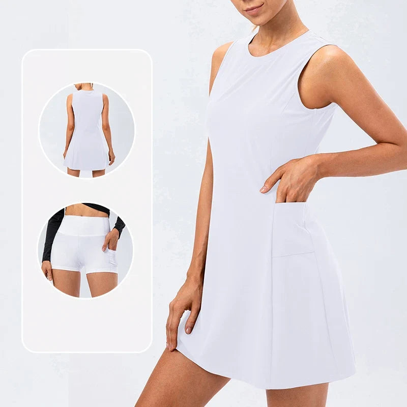 Aloura Athleisure Tennis Dress — Allyours Closet (view 10)