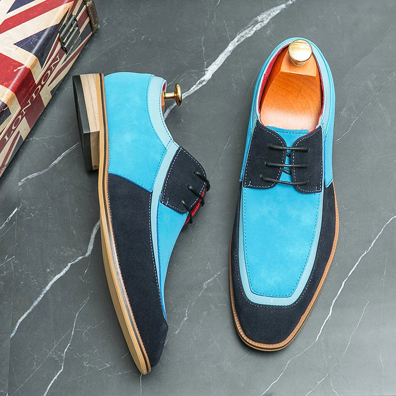 Luciano Suede Dress Shoes — Allyours Closet (view 4)