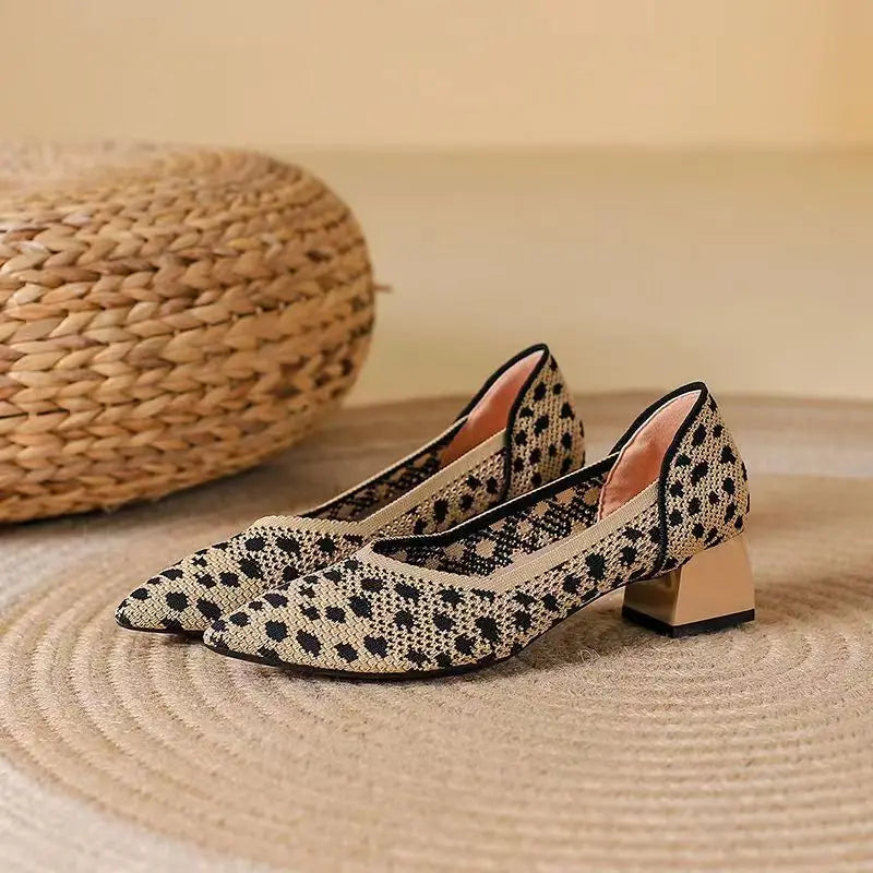 Ardena Knit Heels — Allyours Closet